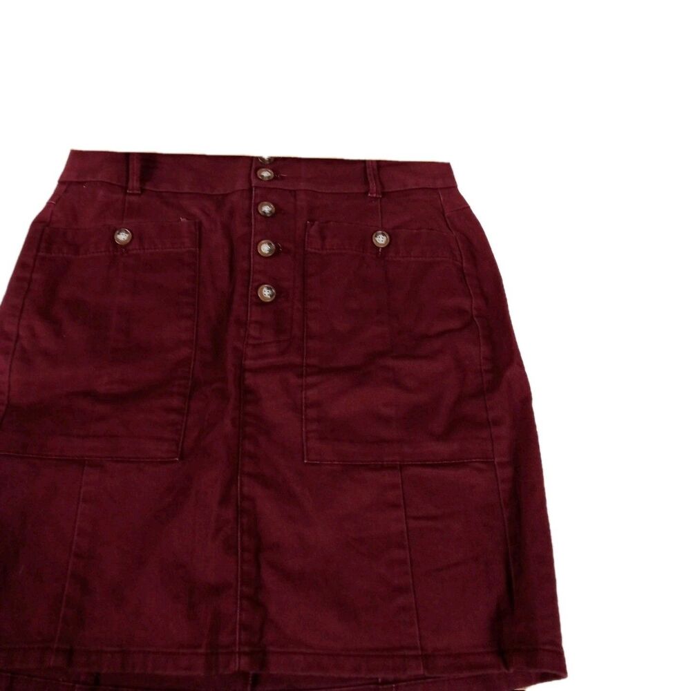 Women's Loft Outlet Y2K Burgundy Skirt Size 2Petite
